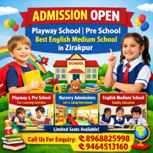 Admission open best pre school in zirakpur