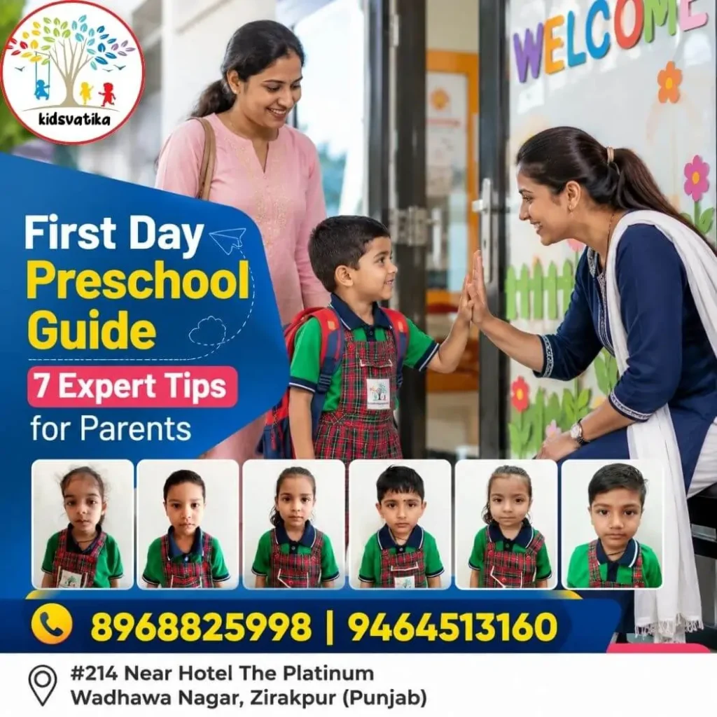 First Day Preschool Guide Play-Based Preschool Classroom in Zirakpur | Kids Vatika Smart School