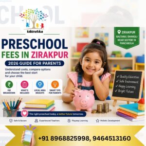 preschool fees in zirakpur - best preschool in baltana kids vatika smart school