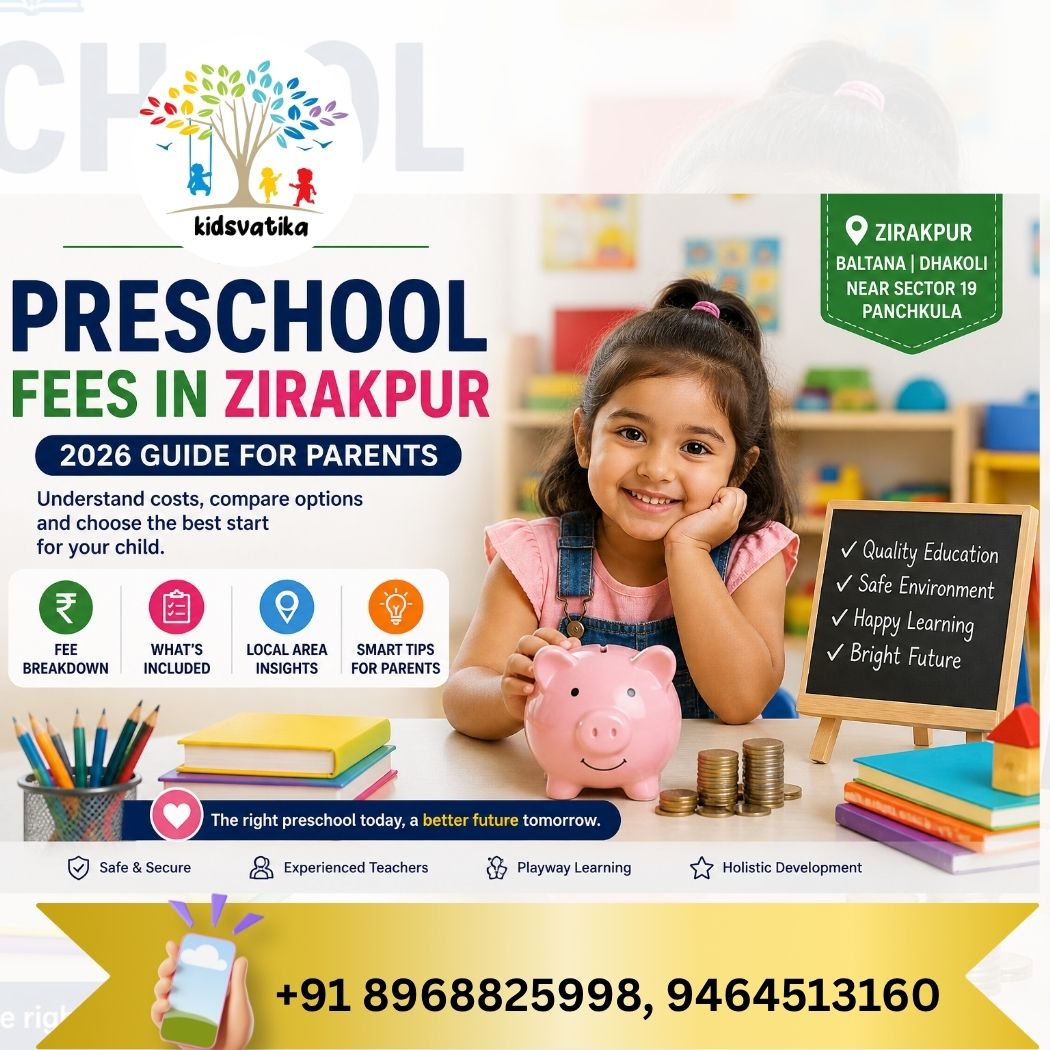 preschool fees in zirakpur - best preschool in baltana kids vatika smart school